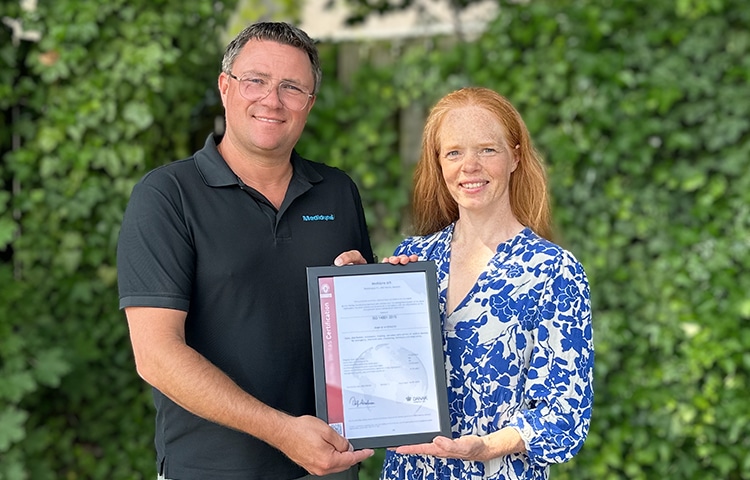 Medidyne er ISO-certificeret